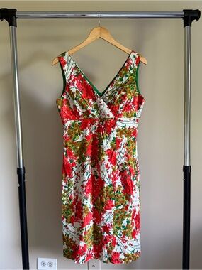 Donna Ricco New York Floral Sleeveless V-Neck Women’s Dress
